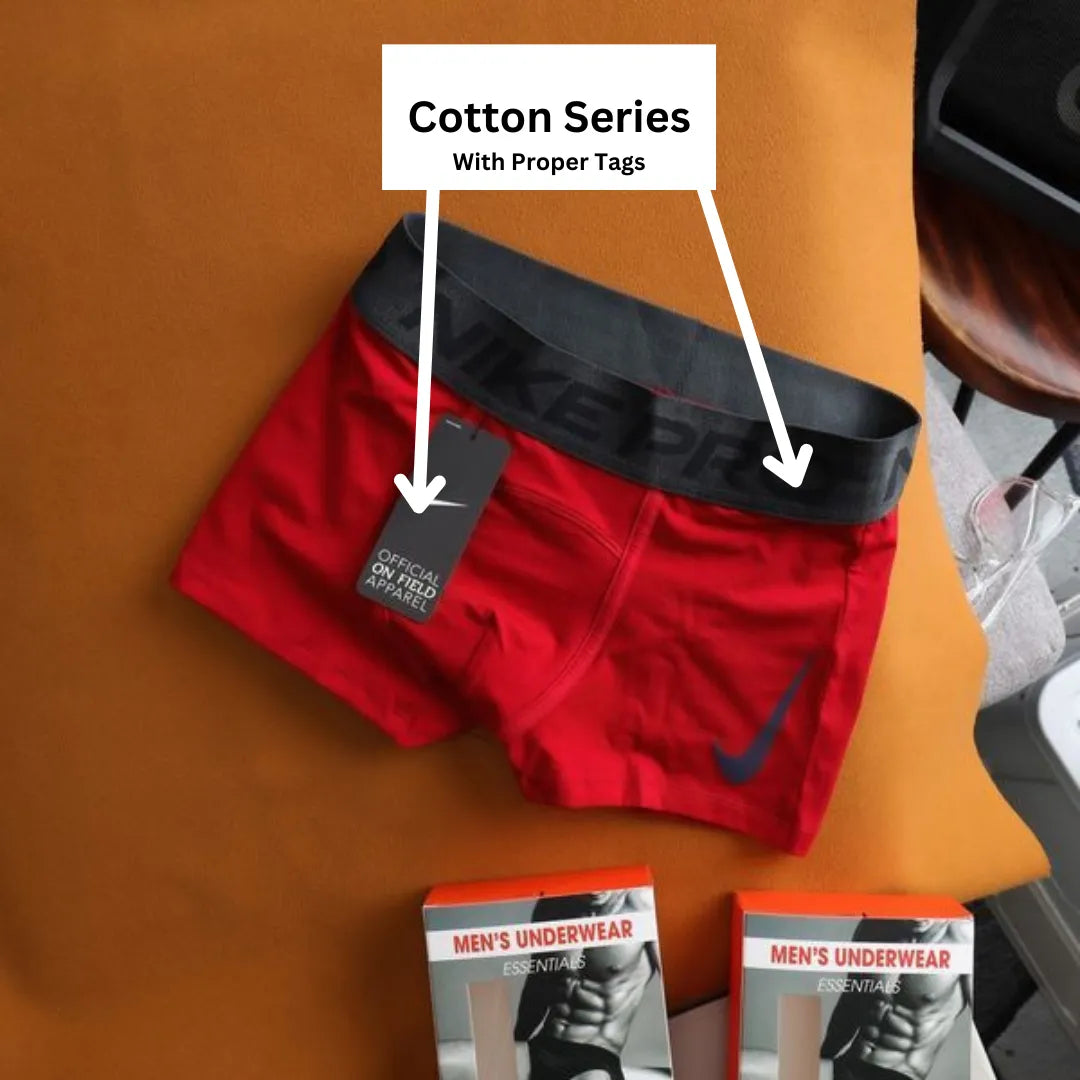 Men’s Cotton Series Boxer Briefs with Official Tags ( Pack of 7 )