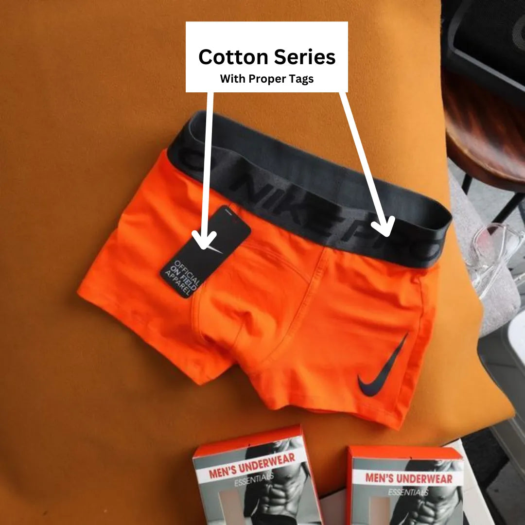 Men’s Cotton Series Boxer Briefs with Official Tags ( Pack of 7 )