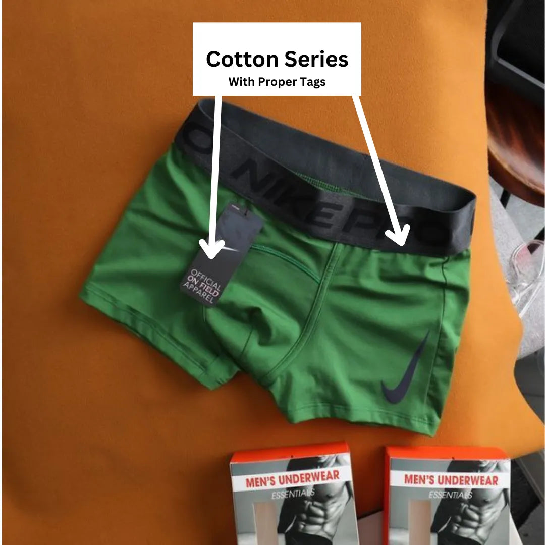 Men’s Cotton Series Boxer Briefs with Official Tags ( Pack of 7 )