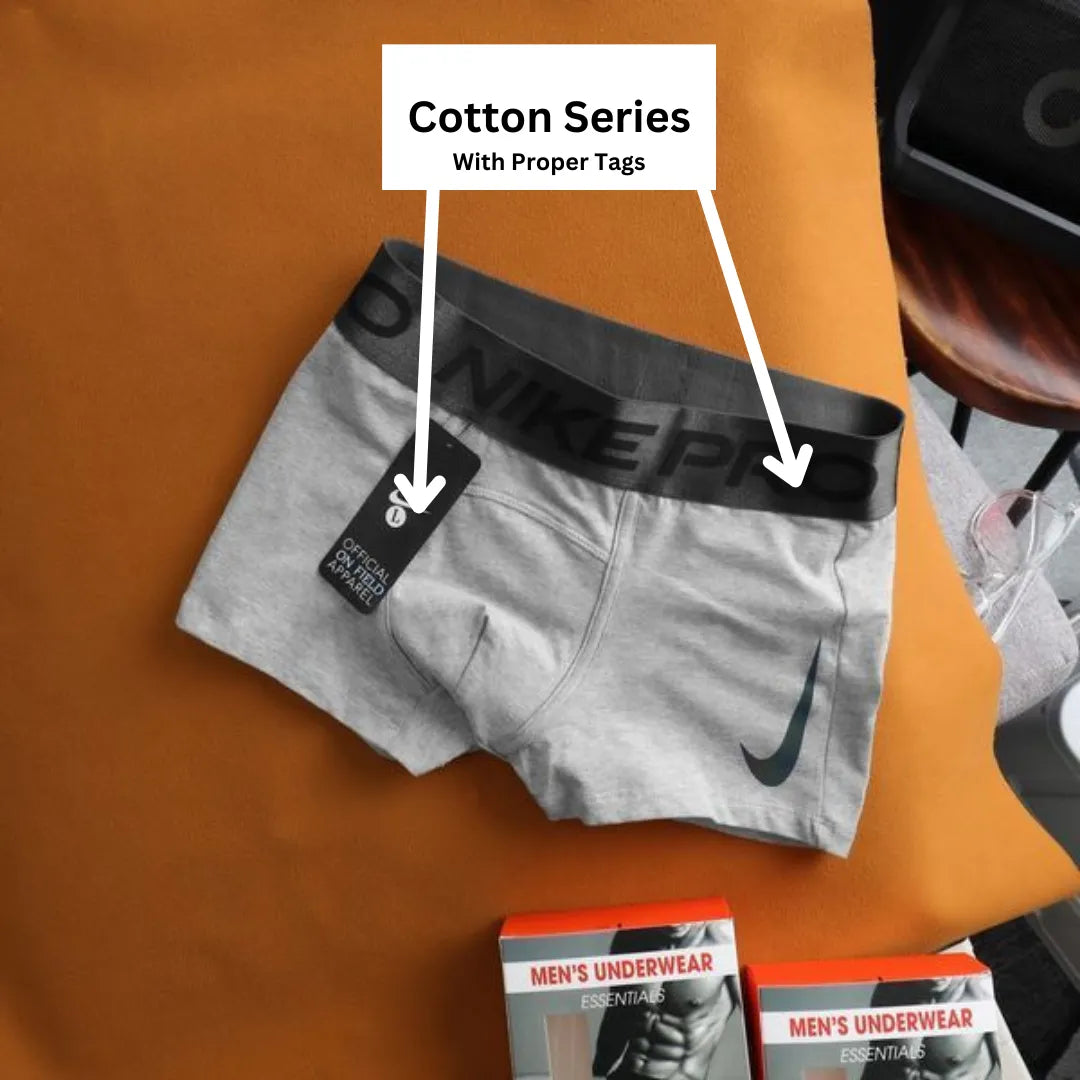 Men’s Cotton Series Boxer Briefs with Official Tags ( Pack of 7 )