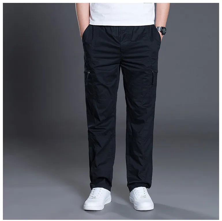 AUTUMN FASHION MEN PANTS CASUAL COTTON LONG PANTS ( Pack of 2 )