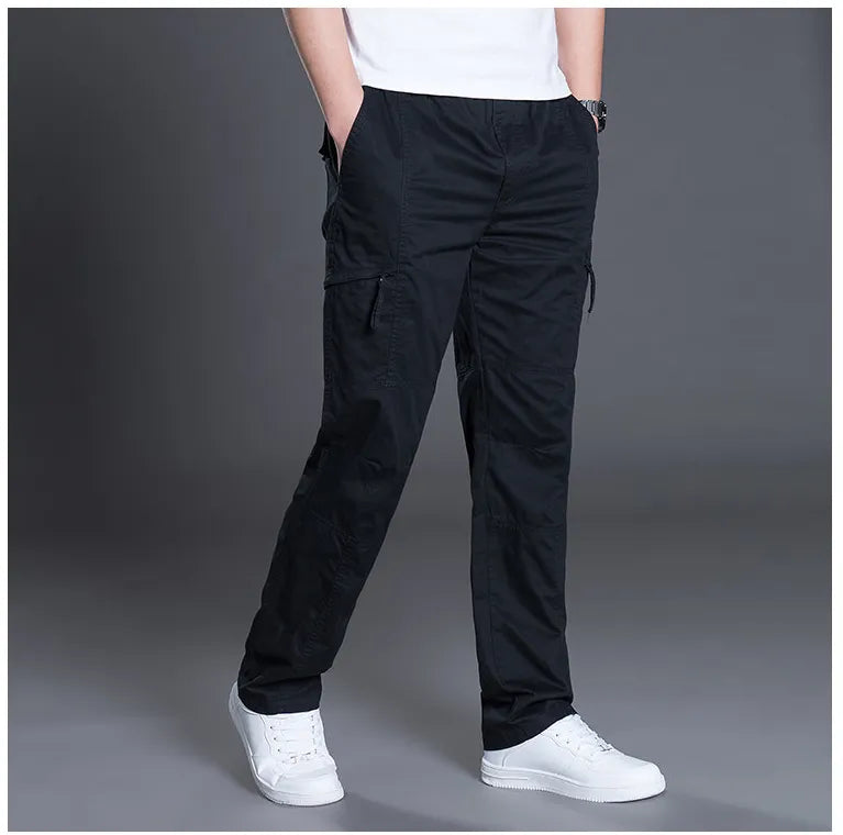 AUTUMN FASHION MEN PANTS CASUAL COTTON LONG PANTS ( Pack of 2 )