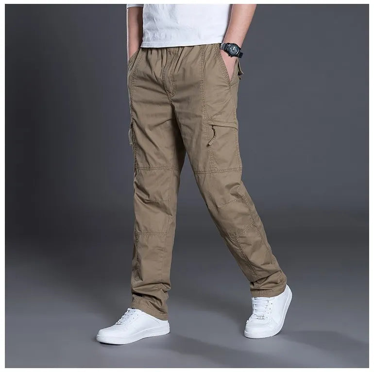 AUTUMN FASHION MEN PANTS CASUAL COTTON LONG PANTS ( Pack of 2 )