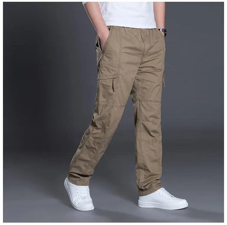 AUTUMN FASHION MEN PANTS CASUAL COTTON LONG PANTS ( Pack of 2 )