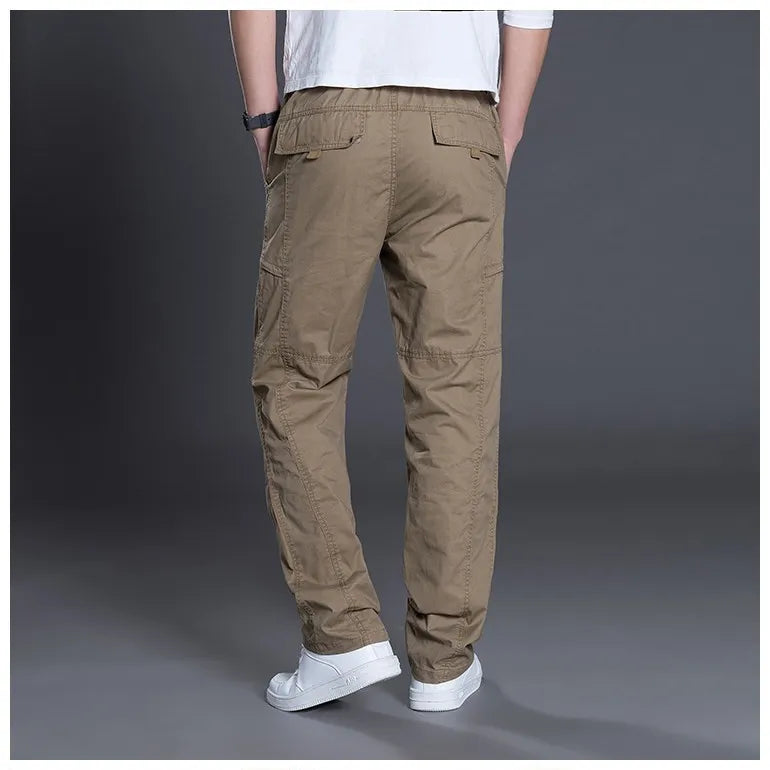 AUTUMN FASHION MEN PANTS CASUAL COTTON LONG PANTS ( Pack of 2 )